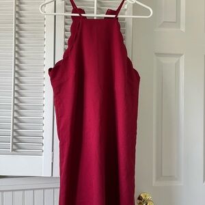 Lulus mini dress, scalloped high neck, size small, worn once